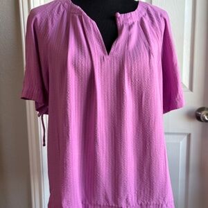 Loft Purple Pink short sleeve shirt